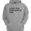 Coat Flip Hair Ruffle Kiss Hoodie