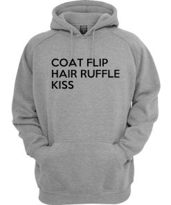 Coat Flip Hair Ruffle Kiss Hoodie