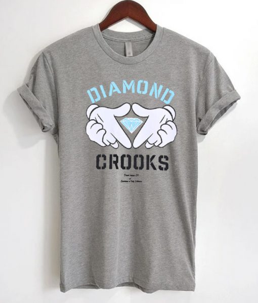 Diamond Crooks Mickey Mouse Hands T-Shirt