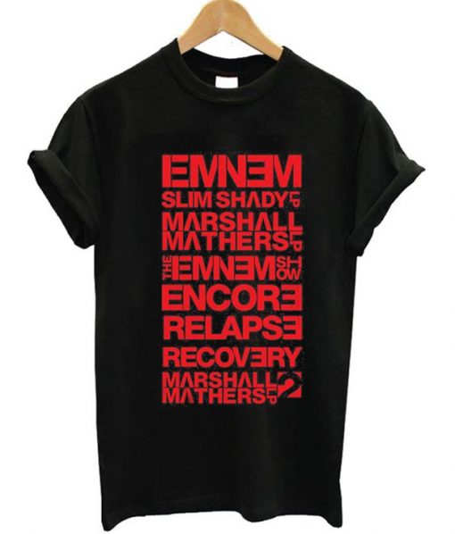 Eminem Albums List T-Shirt