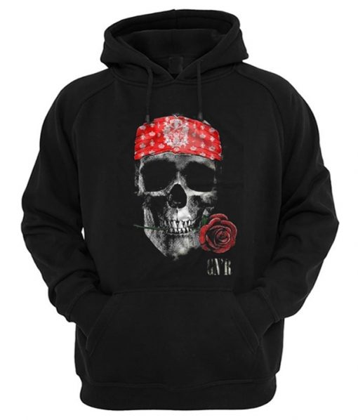 GNR Skull Rose Hoodie