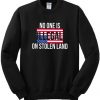 No One Is Illegal On Stolen Land Sweatshirt
