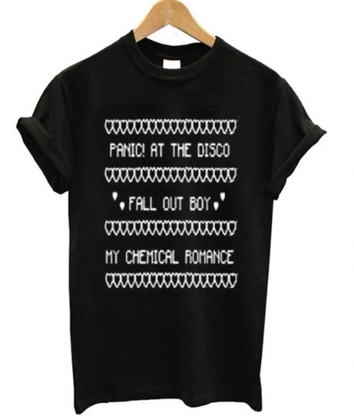 Panic At the Disco Fall Out Boy My Chemical Romance T-Shirt