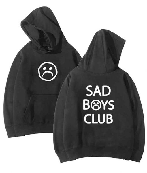 Sad Boys Club Front and Back Print Hoodie