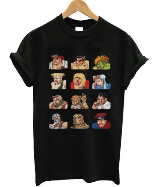 Street Fighter 2 Characters T-shirt