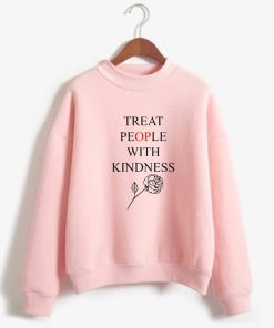 Treat People With Kindness Rose Sweatshirt