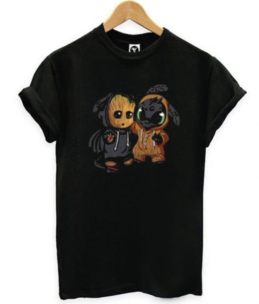 Baby Groot And Toothless T-Shirt