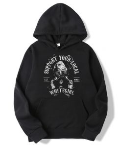 Marilyn Monroe Support Your Local White Girl Hoodie