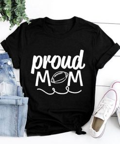 Proud Mom Football Tee