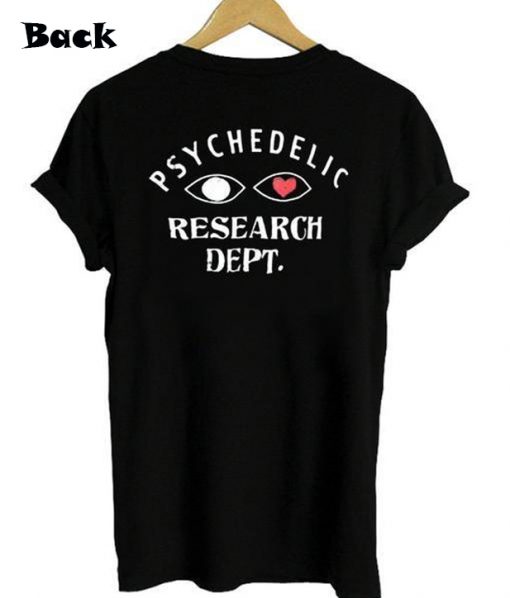 Psychedelic Research Dept Back T-shirt