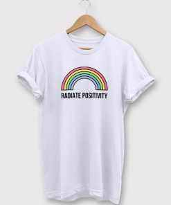 Radiate Positivity Rainbow Tee