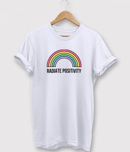 Radiate Positivity Rainbow Tee