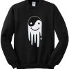 Smiley Yin Yang Art Sweatshirt