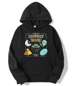 The Big Book Of Conspiracy Theories Illuminati Alien UFO Flat Earth Hoodie