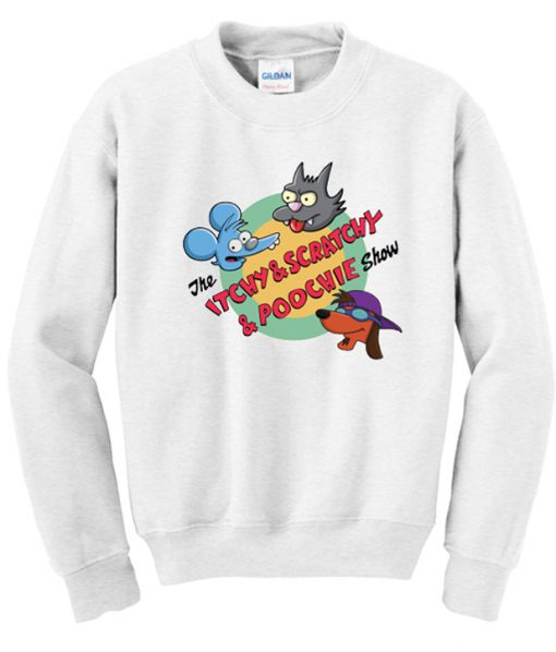 The Itchy & Scratchy & Poochie Show Sweatshirt