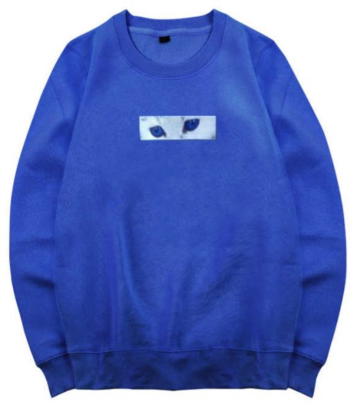 Blue Cat Eyes Sweatshirt