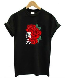 Japanese Aesthetic Rose T-Shirt