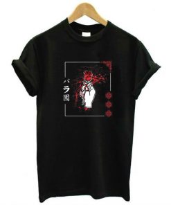 Japanese Gothic Red Rose T-Shirt