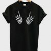 Skeleton Rock Hand T-shirt