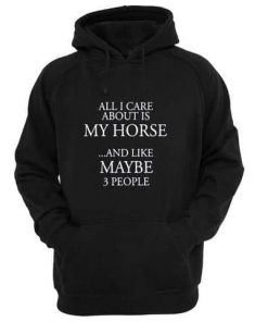 All I Care About Is My Horse And Like Maybe 3 People Hoodie