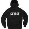 Black Savage Pullover Hoodie