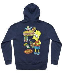 Bart Simpson Junk Food Krusty Burger Hoodie