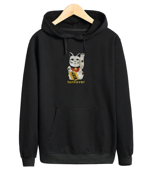 Turn Over Lucky Cat Hoodie