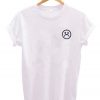 Sad Face Emoji Pocket Print T-Shirt