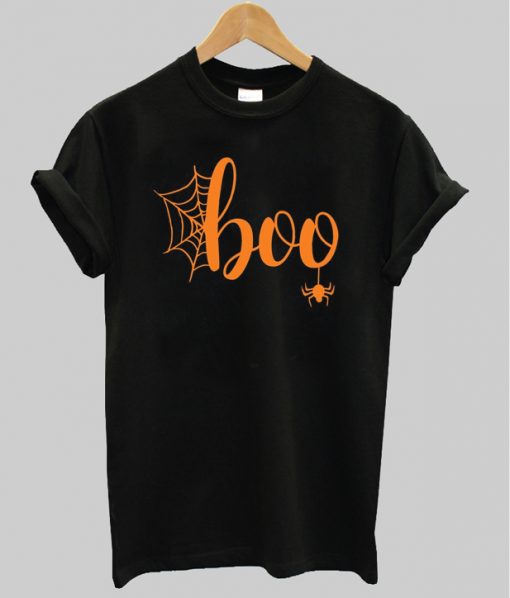 Boo Spider Halloween T-Shirt