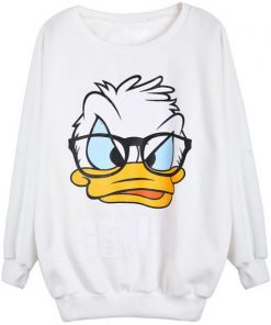 Donald Duck Head Sweatshirt