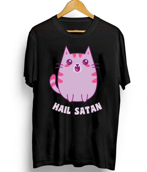 Hail Satan Cat T-Shirt