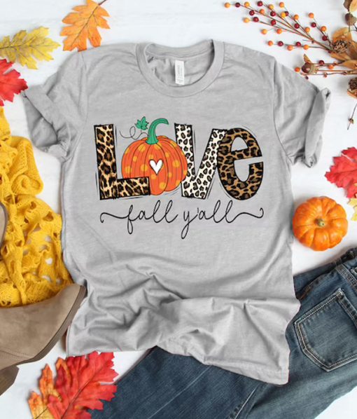 Love Fall Y'All Thanksgiving T-Shirt