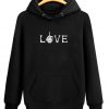 Love Skeleton Hand Halloween Hoodie