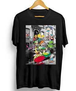 Classic Nicktoons Hanging On Stoop T-Shirt