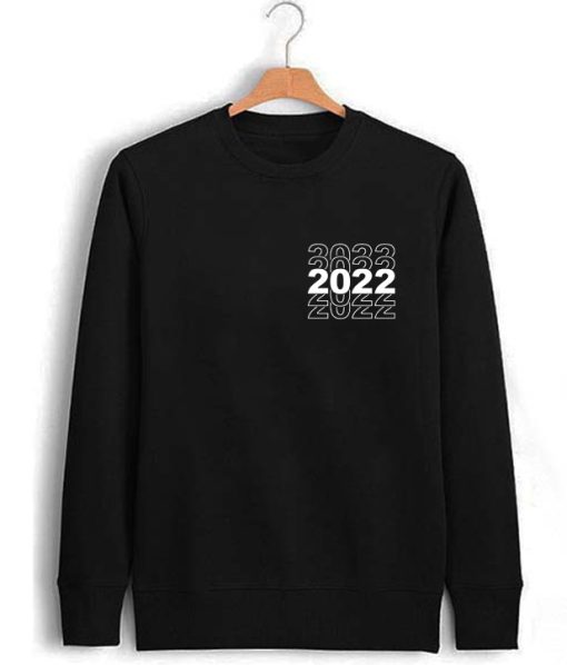 2022 Chest Print Sweatshirt
