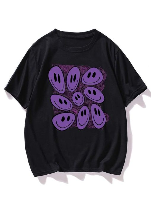 Purple Smiley Emoji T-Shirt