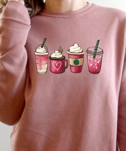 Valentine Coffee Heart Sweatshirt