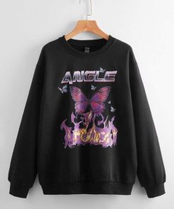 Angel Butterfly Graphic Sweatshirt
