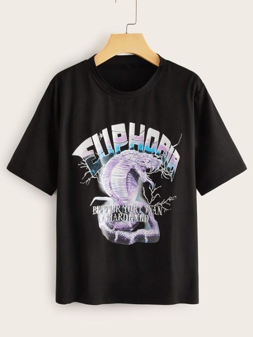 Euphoria Snake Graphic T-Shirt