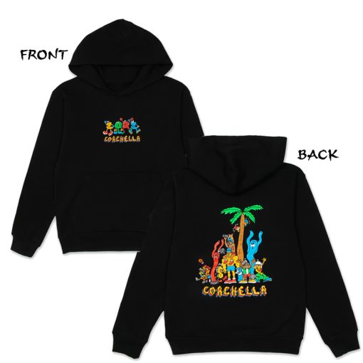 Coachella Front And Back Print Hoodie