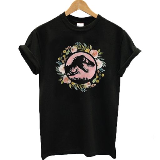 Floral Jurassic Park T-shirt