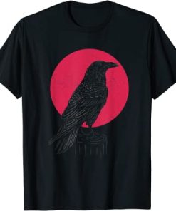 Black Crow Occult Japan Gothic Witchcraft Crow T-Shirt