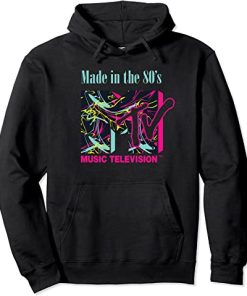 MTV Logo with abstract funky new Wave Lines Hoodie