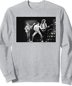 Queen Freddie Mercury Live B&W Photo Sweatshirt