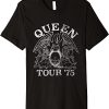 Queen Tour 75 Crest Logo Premium T-Shirt