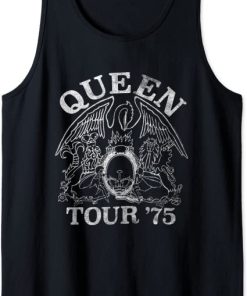 Queen Tour 75 Crest Logo Tank Top