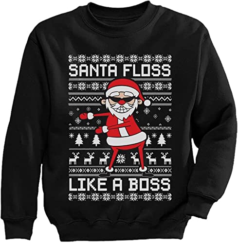Santa Floss Like A Boss Christmas Sweatshirt