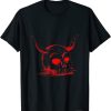 Satan Skull Satanic Skeleton Occult Gothic Satanist Goth T-Shirt