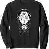 Satanic Goth Punk Girl Creepy Devil Pentagram Punk Rock Sweatshirt