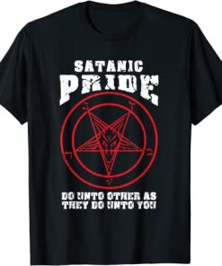 Satanic Pride Satan Baphomet Devil Design T-Shirt